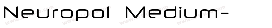 Neuropol  Medium字体转换